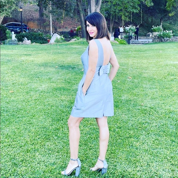 Silver/grey open back dress - Picture 8 of 11